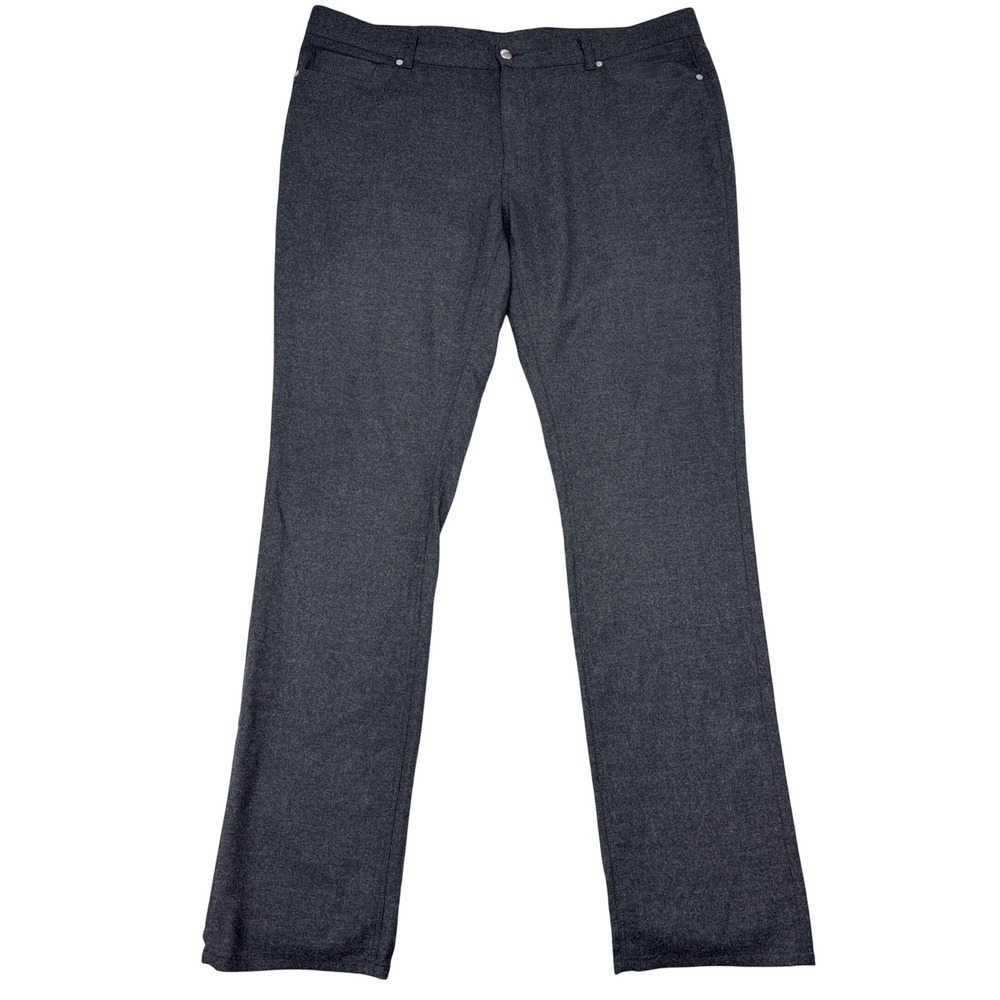Peter Millar Crown Collection Virgin Wool Pants Mens Size 40 x 34 Gray Office